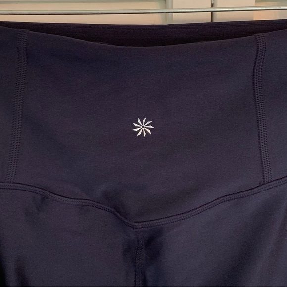 NWT Athleta Elation Sheen Tight Legging Stretch Navy Blue Womens S Tall MSRP $99 - Picture 6 of 12